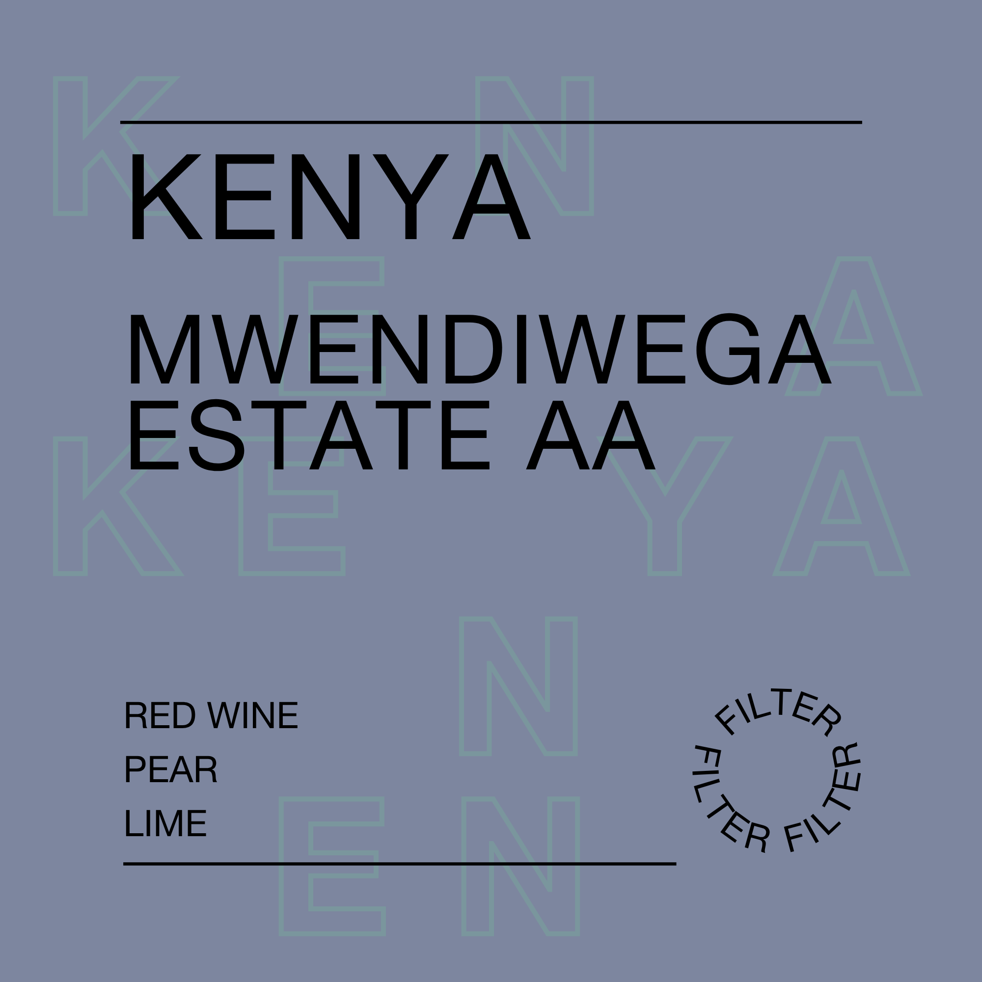 Kenya, Mwendiwega Estate AA